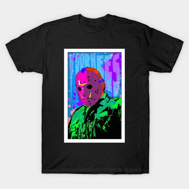 Psychadelic Voorhees 3 T-Shirt by crowjandesigns